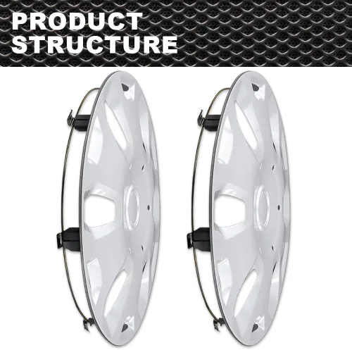 Miniatura 2 de CNNELL 2 tapacubos de 15 pulgadas para llantas completas compatibles con Ford Transit Connect Van 2010-2013 9T1Z1130A, 9T161130AA