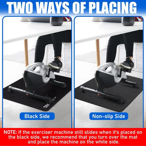 Miniatura 5 de TOBWOLF Non-Slip Workout Mat for Ellipse Leg Exerciser, Ellipse Machine Mat, Exercise Mat for Under Desk Ellipticals, Suitable for Electric Seated