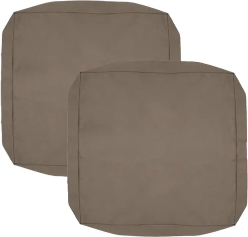 Miniatura 46 de FLYMEI Patio Cushion Covers 16x16x2.5 Waterproof Outdoor Cushion Cover Replacement 1Packs Outdoor Seat Cushion Slipcover for Rattan Chair Sofa, Beige
