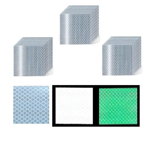 Miniatura 42 de Cinta reflectante blanca de 4 pulgadas, adhesivo de seguridad de advertencia impermeable para exteriores (10 pies)