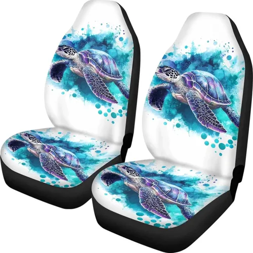 Miniatura 29 de INSTANTARTS Fundas de asiento de coche con diseño de dalia estética, solo para asientos delanteros, protector de asiento de vehículo, 2 unids/set