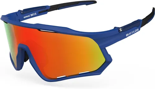 Miniatura 14 de BUCKLOS Gafas de sol polarizadas para ciclismo y correr para hombres y mujeres, protección UV400, gafas de sol TR90 para bicicleta, béisbol, Marcos