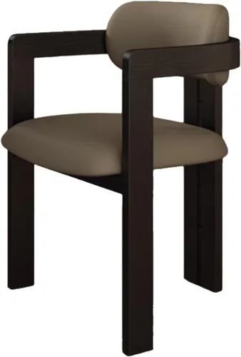 Miniatura 34 de Juego de sillas de comedor de madera, sillas de comedor modernas, silla de cocina tapizada, silla auxiliar de granja con brazos, para sala de estar
