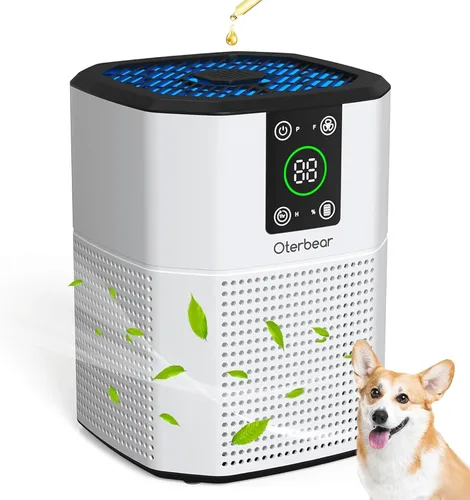 Purificadores de aire para dormitorio y hogar de hasta 1350 pies cuadrados, Oterbear limpiador de aire para habitación con filtro HEPA H13 verdadero