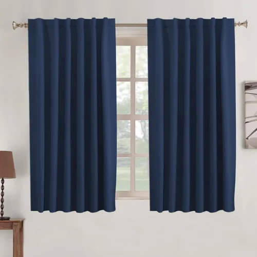 Miniatura 108 de Turquoize Cortinas Opacas para Tratamiento de Ventana con Trabillas Traseras para Sala de Estar/Dormitorio, Tratamientos de Ventana con Aislamiento