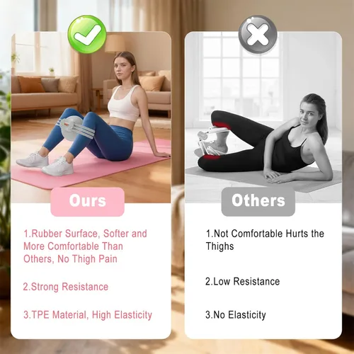 Miniatura 5 de HOTSWEAT Maestro de muslos, ejercitador interno del muslo, entrenador de muslos Kegel para mujeres con resistencia ajustable