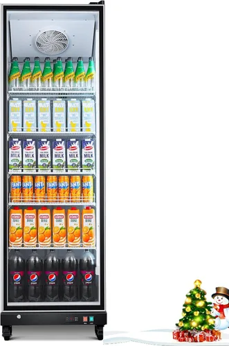 Miniatura 8 de Refrigerador comercial BODEGACOOLER para bebidas con puerta de vidrio, refrigerador comercial para bebidas de 12.5 pies cúbicos, refrigerador