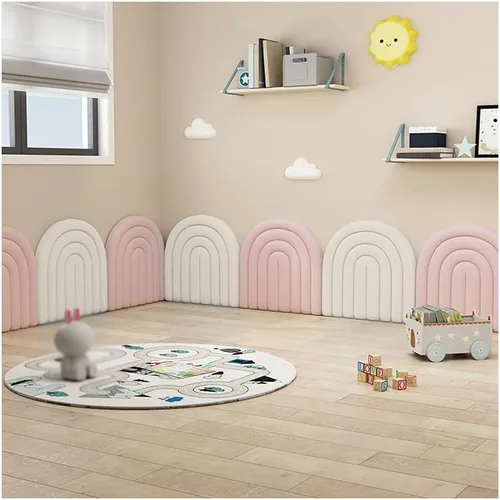 Acolchado de pared anticolisión para niños, paneles de pared tapizados, panel de pared 3D, cabecero autoadhesivo para decoración de paredes