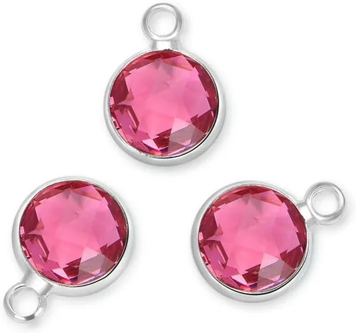 Miniatura 17 de Adabele Colgante de piedra natal de plata de grado A, 0.236 in, pequeño, 0.315 in y 0.394 in para aretes personalizados, pulseras, collares