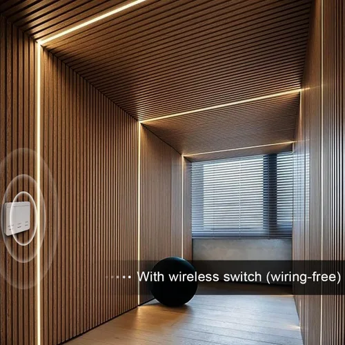 Miniatura 5 de Tira de luces LED que fluyen de agua corriente de 32.8 ft/33 pies, 24 V 120 leds/M, cuerda de luz LED con interruptor de control de panel táctil