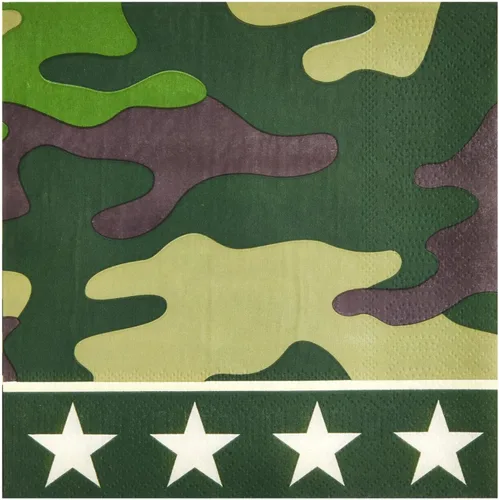 Miniatura 6 de Decoraciones de fiesta de camuflaje de 144 piezas para cumpleaños con temática del ejército, baby shower, fiesta de bienvenida a casa, sirve 24