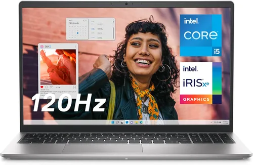 Miniatura 9 de Dell Laptop Inspiron 3520, pantalla FHD de 15.6 pulgadas (1920 x 1080) de 120 Hz, procesador Intel Core i5-1235U, 8 GB de RAM DDR4, SSD de 512 GB
