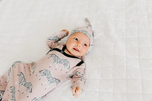 Miniatura 6 de Copper Pearl Baby Beanie Hat Top Knot