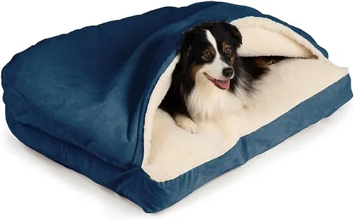 Miniatura 10 de Snoozer Pet Products Cama de lujo para perros estilo cueva rectangular con microserraje, pequeña, antracita