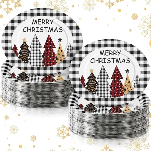Miniatura 12 de Tioncy 100 Piezas Platos Ovalados Desechables de Papel de 10'' x 12'' de Acción de Gracias Platos Ovalados Grandes de Hojas de Otoño Vajilla