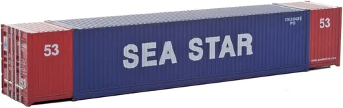 Miniatura 8 de Walthers SceneMaster HO Modelo a escala de Alaska Marine Lines (verde, amarillo) 53' Singamas Corrugado Side Container