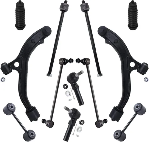 Miniatura 48 de Detroit Axle - Kit de extremo delantero para Ford 1998-2001 Explorer Mercury Mountaineer, 4 barras estabilizadoras delanteras y traseras, 2 brazos