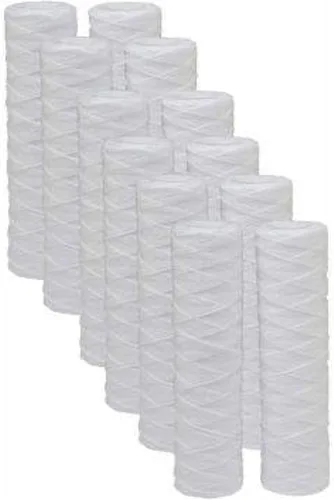 CFS Cartuchos de filtro de agua de sedimentos de cuerda de 10 x 2.5 pulgadas compatibles con modelos GE FXWSC - Filtro de repuesto universal para