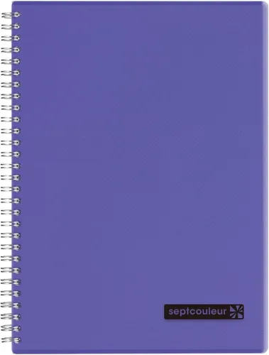 Miniatura 10 de Maruman Septcouleur - Cuaderno rayado - A5, 5.83 x 8.27 pulgadas, 80 hojas/160 páginas, diario de papel rayado universitario de 0.276 in, espiral