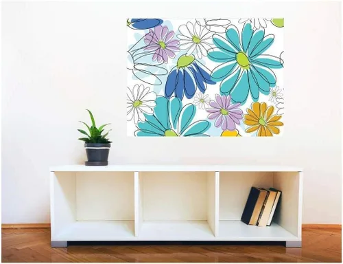 Miniatura 30 de Wall26 Adhesivo de pared extraíble – Círculos abstractos azul fresco Vista creativa de ventana para decoración del hogar/pared – 24 x 32 pulgadas