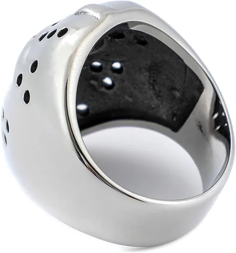 Miniatura 7 de Jason Mask Ring Stainless Steel Rings for Women Mens Jason Ring Perfect Gifts for Halloween,Size 7-13,Fashion Punk Rings Jewelry Decorations