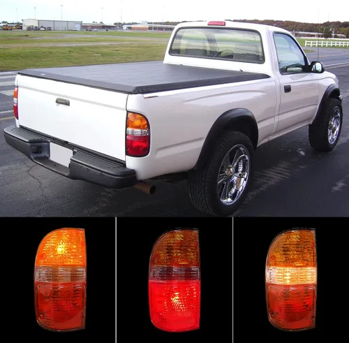 Miniatura 3 de Rongxu - Conjunto de luz trasera automática compatible con Tacoma 2001 2002 2003 2004, lámpara trasera de luz de freno del lado del conductor, Lado