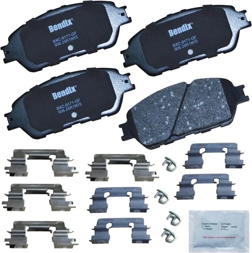 Miniatura 135 de Pastillas de freno delanteras cerámicas Bendix Priority1 CFC2302 para Hyundai Elantra 2021, Sonata 2022-2020, Kia K5 2023-2021