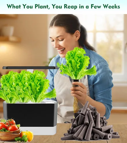 Miniatura 4 de Seed Starter - Esponjas de cultivo para aerogarden, cápsulas de repuesto equilibradas con PH para sistema hidropónico de interiores, paquete de 50