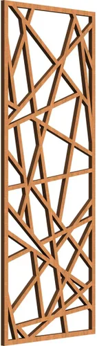 Miniatura 80 de Conway Paneles de pared decorativos de madera con calado, 9 3/8 pulgadas de ancho x 24 3/8 pulgadas de alto x 1/4 de alto, aliso