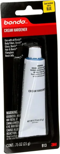Miniatura 2 de Bondo Endurecedor en crema, 1 tubo de 0.75 onzas líquidas, el cambio de color durante la mezcla garantiza consistencia, reparación duradera, uso