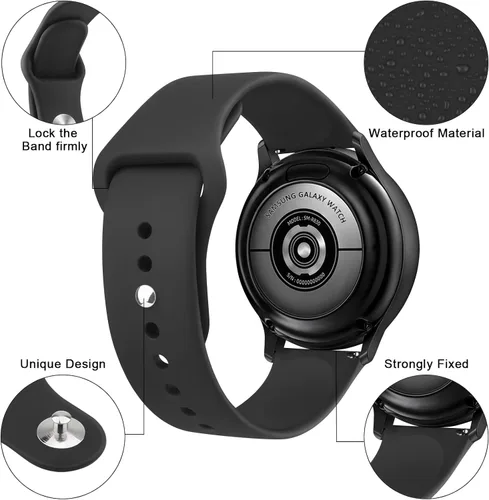 Miniatura 2 de Meliya Correa para Samsung Galaxy Watch 3 correas de 1.614 in para mujeres y hombres, correa deportiva ajustable de silicona suave de 0.78 pulgadas