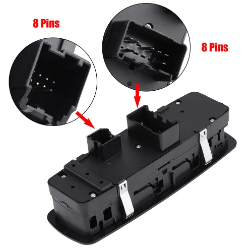 Miniatura 6 de Control de interruptor de ventana de coche, Control de interruptor de ventana eléctrica delantera izquierda para Chrysler Town & Country