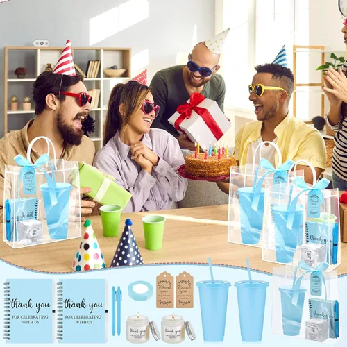 Miniatura 7 de Nuogo - Juego de 2 premios de ducha para padres para adultos, regalo de despedida de soltera, vaso de plástico, cuaderno con vela perfumada, bolsa