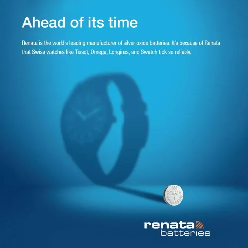 Miniatura 4 de Renata 394 SR936SW Baterías – 1.55 V Óxido de Plata 394 Batería de reloj (2 unidades)