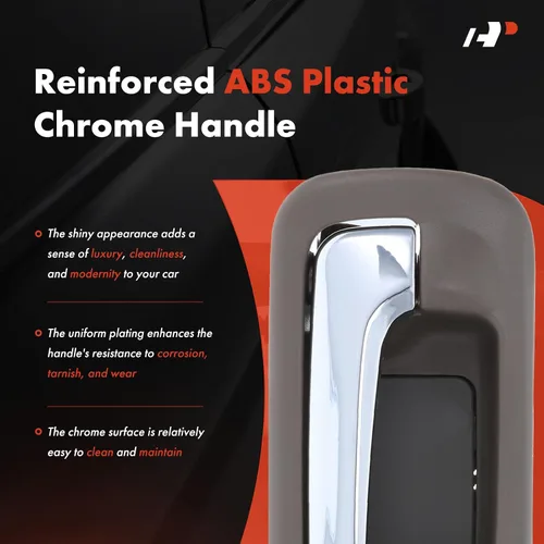 Miniatura 4 de A-Premium Manija de puerta interior delantera izquierda del lado del conductor con orificio de bloqueo compatible con Honda Civic 2001 2002 2003