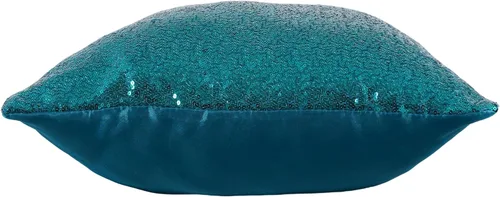 Miniatura 7 de Poise3EHome Fundas de almohada decorativas de lentejuelas de 20 x 20 pulgadas para sofá, cama, sala de estar, Navidad (verde azulado, 2 unidades)