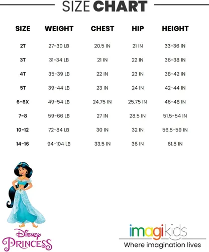 Miniatura 7 de Disney Princess Moana Frozen Little Mermaid Rapunzel Jasmine Belle - Conjunto de camiseta y leggings para niñas pequeñas y grandes