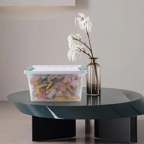 Miniatura 4 de Paquete de 4 cajas transparentes de 20 cuartos de galón con tapas, bolsas de almacenamiento de plástico