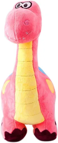 Miniatura 4 de Marsjoy Juguete de peluche de dinosaurio rosa de 14 pulgadas, animal de peluche de dinosaurio, juguete de dinosaurio para bebés, niñas y niños