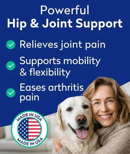 Miniatura 2 de Golosinas de glucosamina para perros quisquillosos - Suplemento para articulaciones con condroitina, MSM, omega-3 - Alivio del dolor articular
