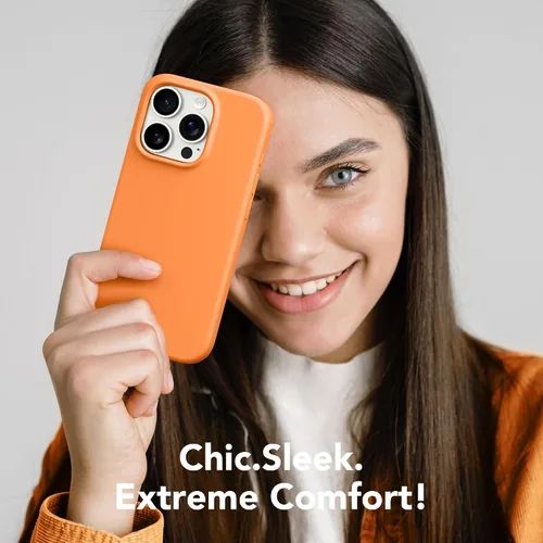Miniatura 668 de GONEZ Funda de silicona para iPhone 15 Pro Max, compatible con Magsafe, protector de cámara + protector de pantalla, forro de microfibra suave
