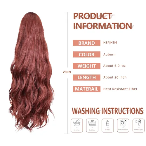 Miniatura 244 de Extensiones de cola de caballo de cabello rubio, extensiones de cola de caballo para mujer, pinza de extensiones de cabello rizado de 12 pulgadas
