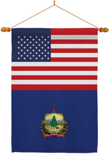 Miniatura 9 de US Vermont Garden House Flags Kit Americana States USA American Territories Republic Country Particular Area Small Decorative Gift Yard Banner