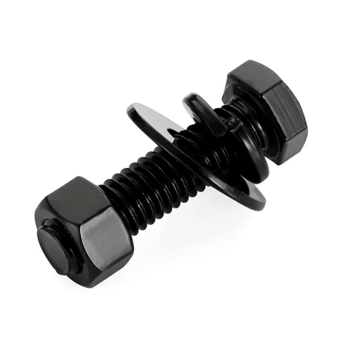 Miniatura 17 de Mellewell Pernos de cabeza hexagonal de 1/2-13 x 1-1/2 pulgadas con tuercas hexagonales y arandelas planas gruesas y de seguridad, totalmente