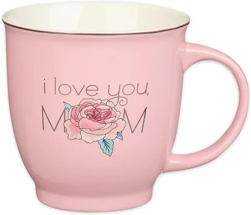 Miniatura 10 de Taza de cerámica de arte cristiano azul floral – 14 oz. Taza de café y té inspiradora con escrituras bíblicas apta para microondas y lavavajillas