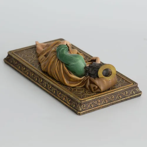 Miniatura 6 de Estatua Católica de San José Durmiendo de BC BUILDCLASSIC, con Base y Estuche, con Halo de Metal, Soporte para Tarjetas de Oración, Regalo Religioso