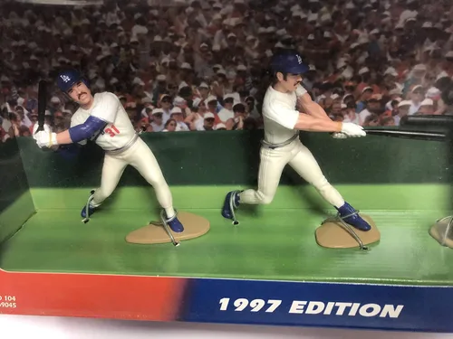 Miniatura 2 de Mike Piazza Los Angeles Dodgers FREEZE FRAME juego de figuras de acción 1997 SLU Edition