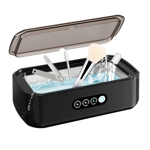 Pinkiou Máquina de limpieza de herramientas de uñas, 3 modos de temporizador, esterilizador de herramientas de uñas para brocas de uñas, pinzas,