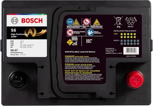 Miniatura 2 de Batería de Vehículo Bosch S6-47 Batería de Arranque de Alto Rendimiento Bosch