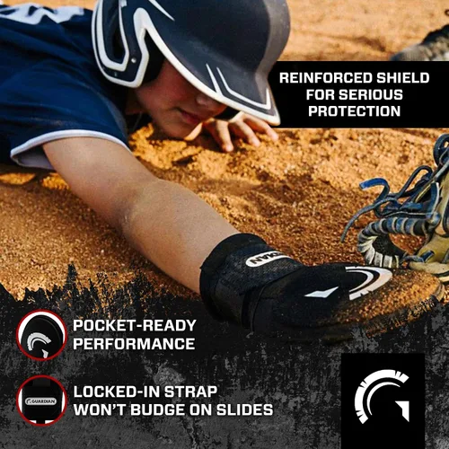 Miniatura 3 de Guante deslizante Guardian Baseball - Tallas para jóvenes y adultos - Guante deslizante para béisbol - Correa de compresión elástica